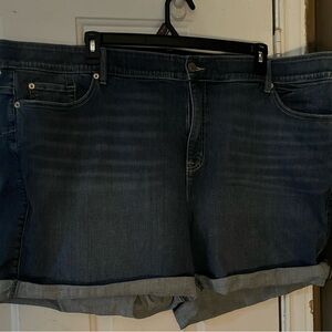 Torrid Blue Jean Shorts Classic Distressed Style